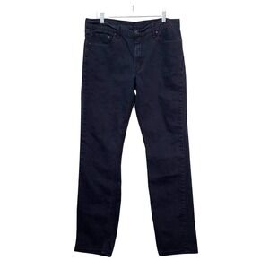 Levi's 511 Slim Fit Jeans Mens 38x34‎ Black Denim Pants Straight Leg Mid Rise